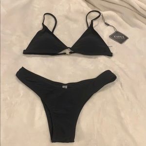 Black 2 pc bathing suit